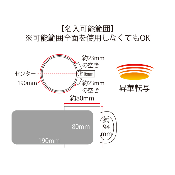 磁器製マグのイメージ3