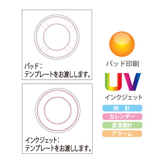 温湿度計付クロックのイメージ4