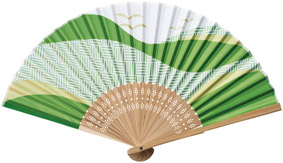 夏景色扇子のイメージ3