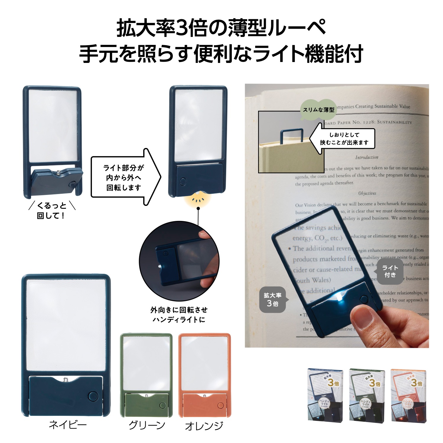 ライト付 スリムルーペイメージ