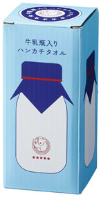 牛乳瓶入りハンカチタオルのイメージ4