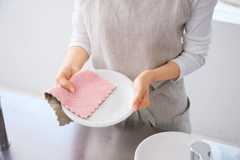 リバーシブルカラー キッチンクロス4枚組のイメージ7