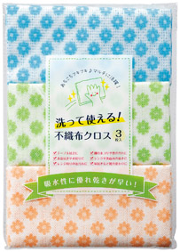 洗って使える！不織布クロス３枚入のイメージ2