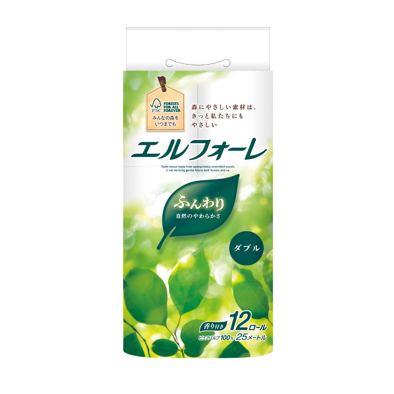 エルフォーレ トイレットティシュー12ロール　ダブルイメージ