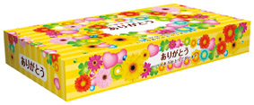 ありがとうBOXティッシュ40Wのイメージ2