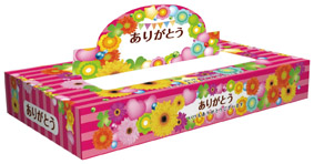ありがとうBOXティッシュ40Wのイメージ3